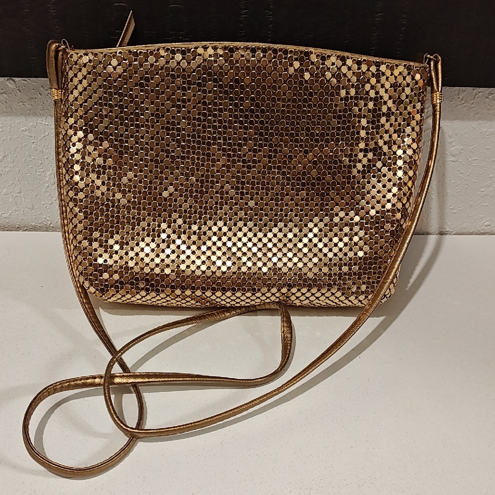 2 For $10 Gold Sequin Crossbody Bag